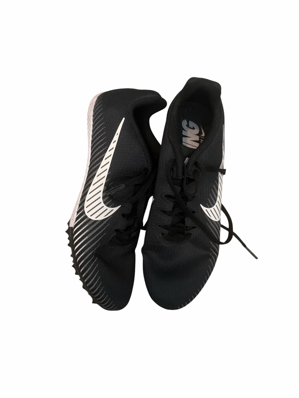 Nike Black and White Sprint Spikes